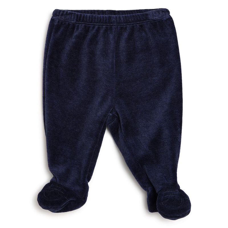 Boys White & Blue Smock with Legging Set image number null